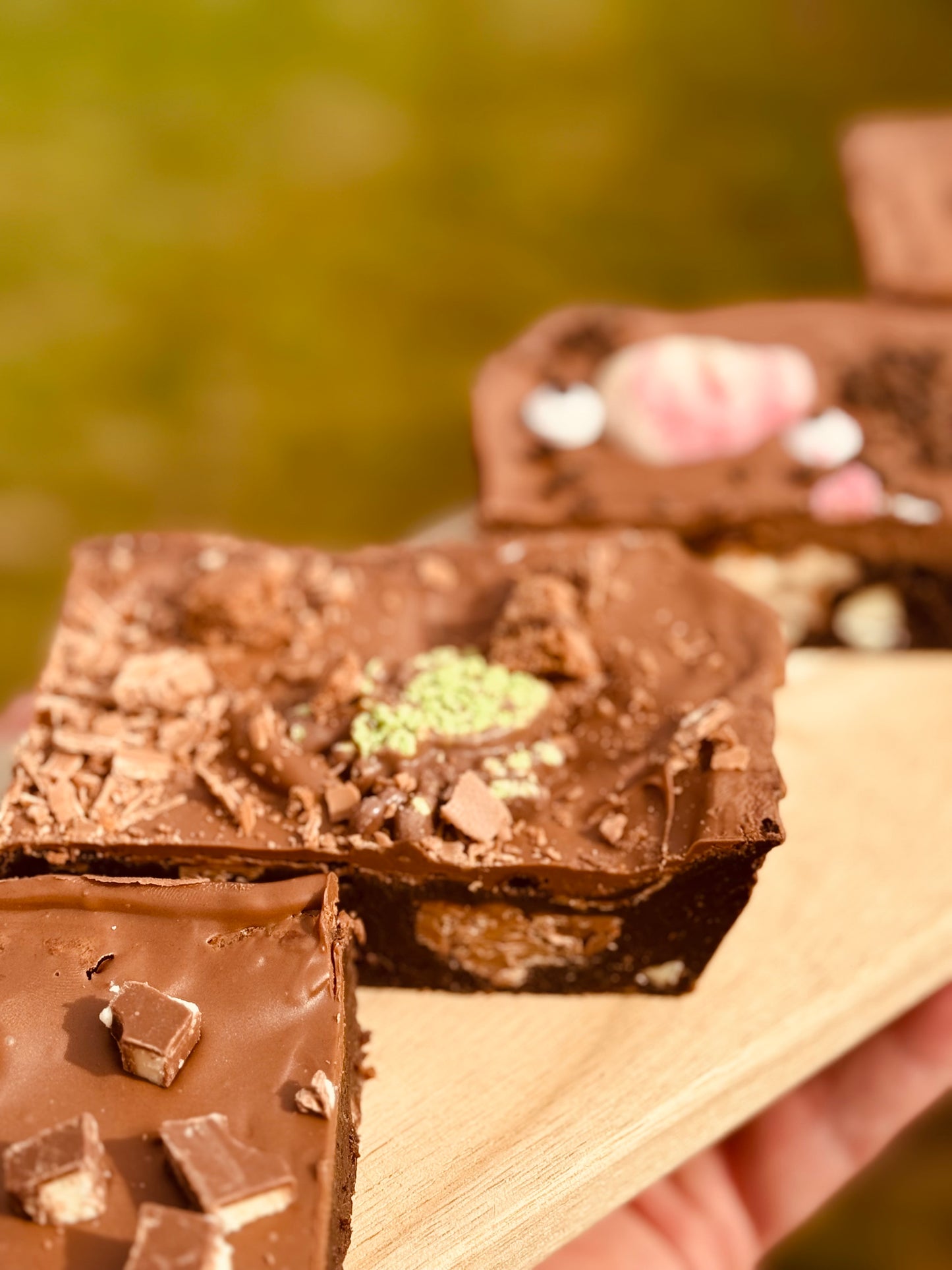 Spooky Brownie Box - Kinder and Toffifee, Mars Bar, Milky Way and Oreo, Galaxy Ripple and Chocolate Bourbon Biscuit
