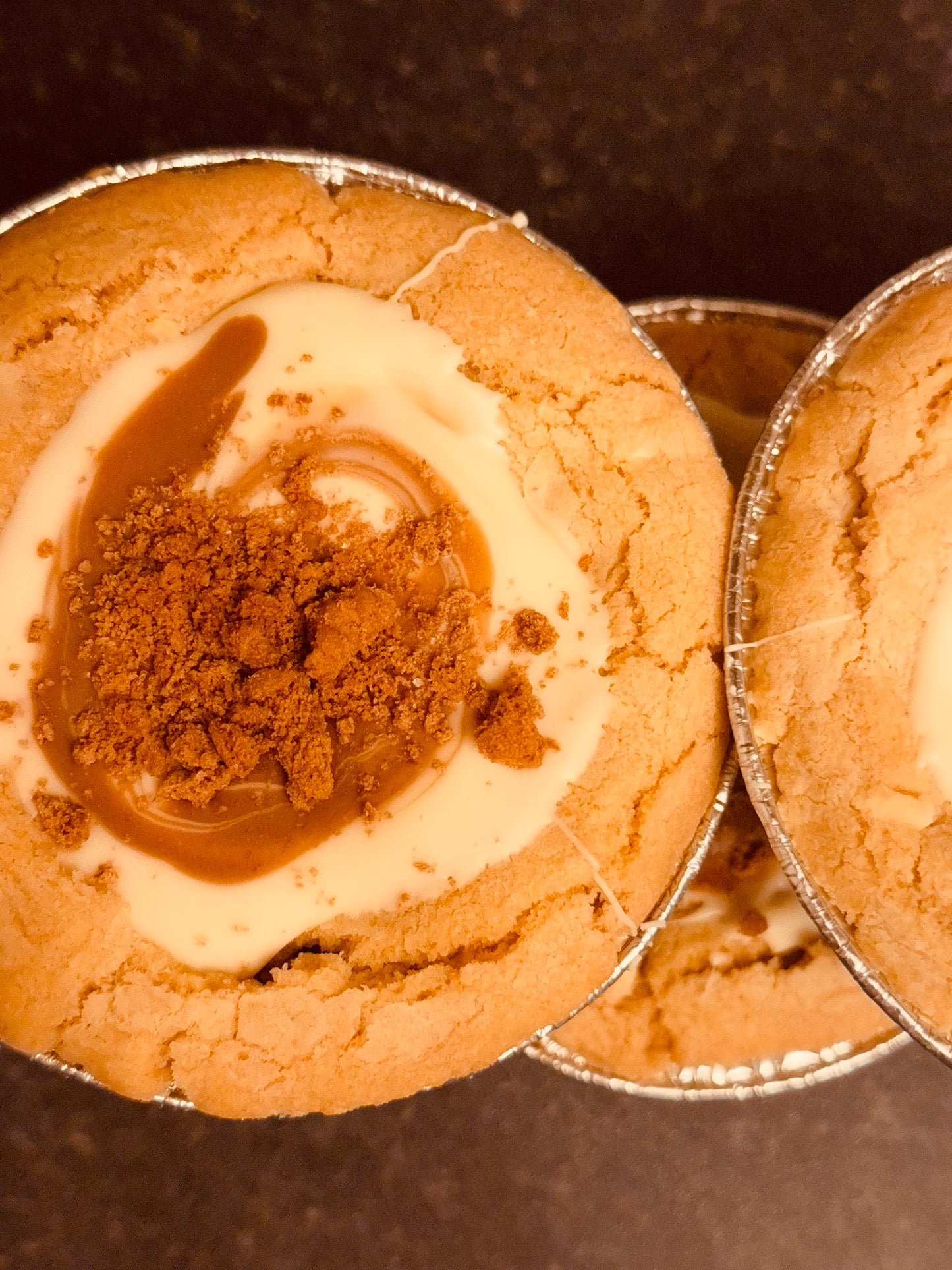 White Chocolate Biscoff Cookie Pie - Serves 2