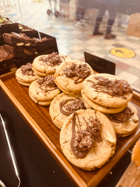 Chocolate Honeycomb Crunch Cookie Sandwich