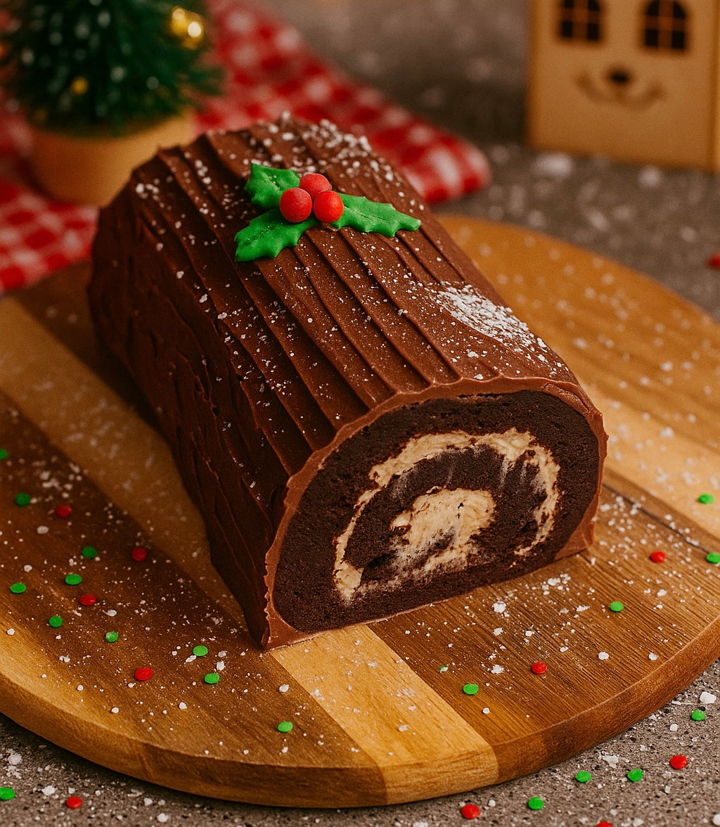Christmas Brownie Yule Log - Pre Order for Collection/Delivery 22/23rd December